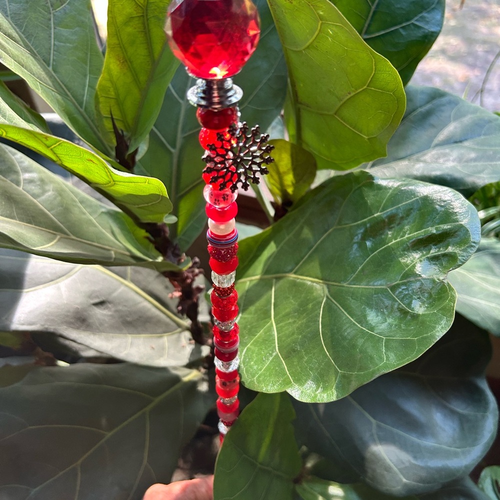 17” Garden Plant Stake Fairy Wand Paw Print Indoor Outdoor Flower Buddy 🐾🌸